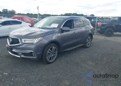 2018 Acura Mdx Sport Hybrid Advance Package z USA, uszkodzony, nr VIN 5J8YD7H71JL000026